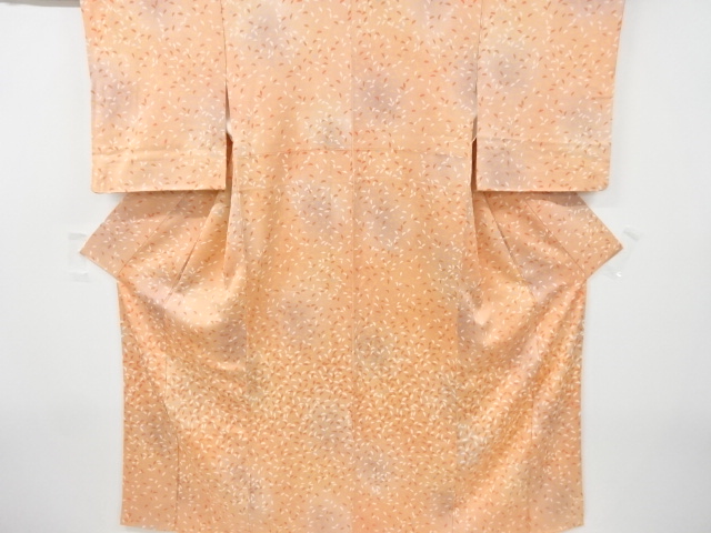 JAPANESE KIMONO / VINTAGE TSUKESAGE KOMON KIMONO / SILK / LEAVES